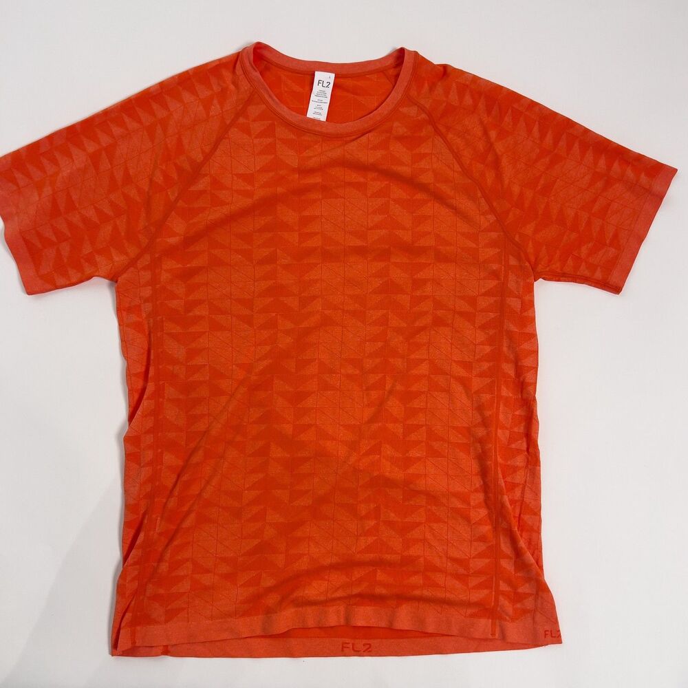 FL2 Fabletics orange performance athletic shirt L